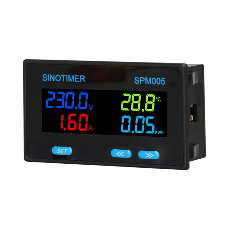 SINOTIMER SPM005 AC Digital Display Voltage Current Power Electricity Multifunctional Monitoring Meter, Specification: 100A - Current & Voltage Tester by SINOTIMER | Online Shopping UK | buy2fix