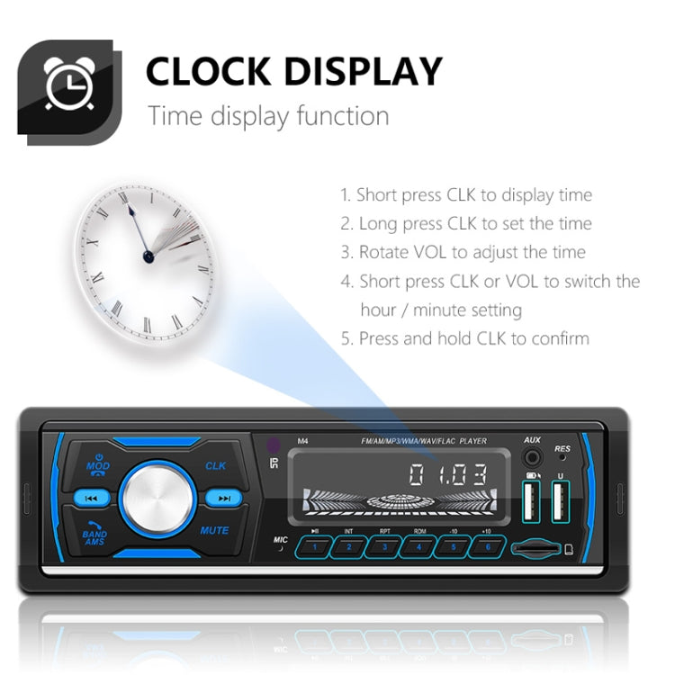 Dual USB Car DAB Digital U Disk Card Bluetooth Radio MP3 Player(SWM-M4) - Car MP3 & MP4 & MP5 by buy2fix | Online Shopping UK | buy2fix