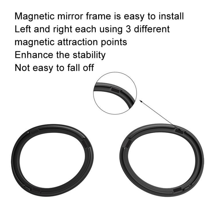 For Apple Vision Pro Magnetic Frame VR Glasses Smart Accessories, Style: 1.61 Refractive Index Frame+0-300 Degree Lens - VR Accessories by buy2fix | Online Shopping UK | buy2fix