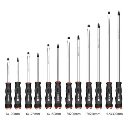 BOLEEI 8.0x200mm Phillips Heart Piercing Knockable Screwdriver Convertible Tool - Screwdriver Tools by BOLEEI | Online Shopping UK | buy2fix