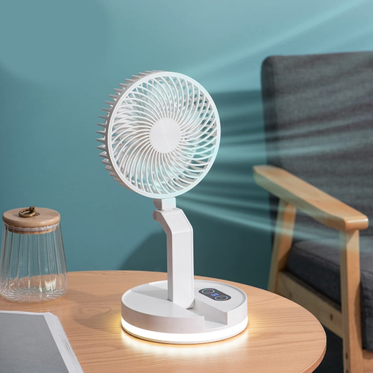 F200 Foldable Remote Control Wall-mounted Fan LED Light Desktop Rotating Fan, Color: Regular Model - Electric Fans by buy2fix | Online Shopping UK | buy2fix