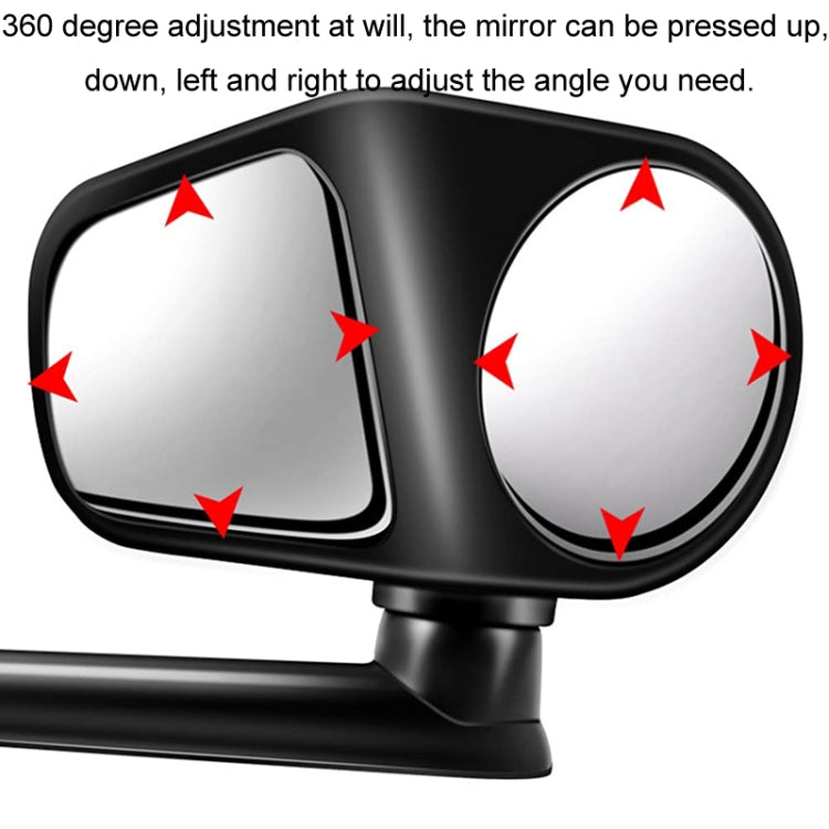 Car Auxiliary Mirror Multi-Function Wide-Angle Rear View Reversing Mirror(White Right) - Convex Mirror & Accessories by buy2fix | Online Shopping UK | buy2fix