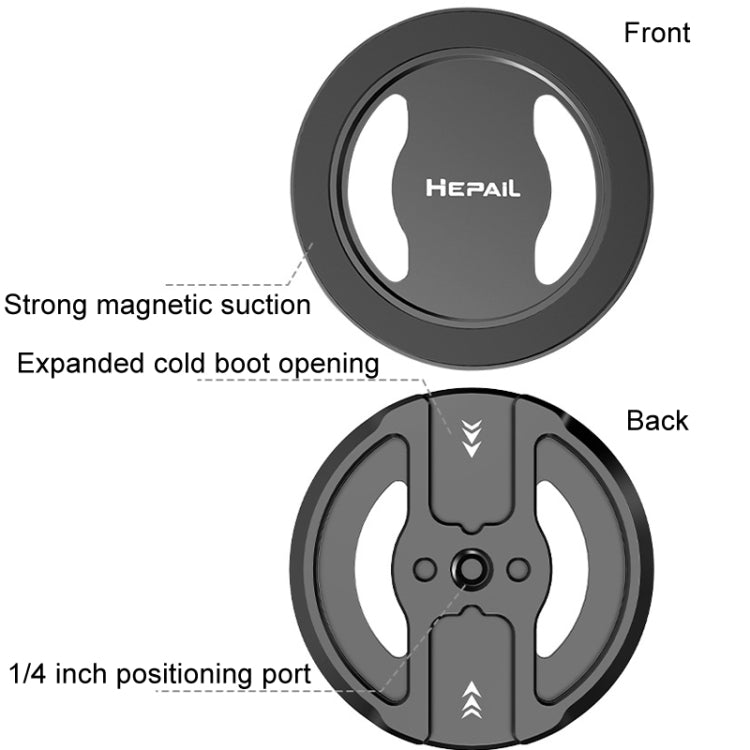 HEPAIL MS06 Magsafe Magnetic Base Mobile Phone Photography Fixed Bracket - Desktop Holder by HEPAIL | Online Shopping UK | buy2fix