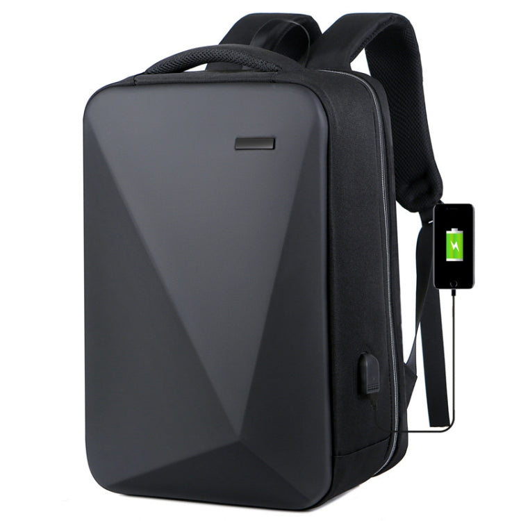 16 inch Large Capacity Password Lock Anti-Theft Laptop Backpack With USB Port(Black) - Backpack by buy2fix | Online Shopping UK | buy2fix