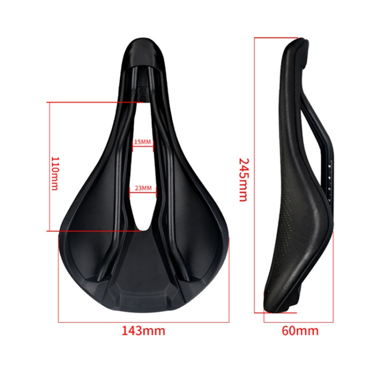 TOSEEK Bicycle Wide Seat Cushion Shock Absorption Comfortable Saddle, Color: Black - Bicycle Saddle by TOSEEK | Online Shopping UK | buy2fix