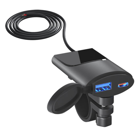 Fast Charging Dual-USB QC3.0 Motorcycle Cell Phone Charger - Battery Charger by buy2fix | Online Shopping UK | buy2fix