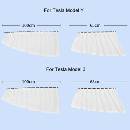For Tesla Model 3 4pcs Black Car Side Window Privacy Sun Protection Curtain - Window Foils & Solar Protection by buy2fix | Online Shopping UK | buy2fix