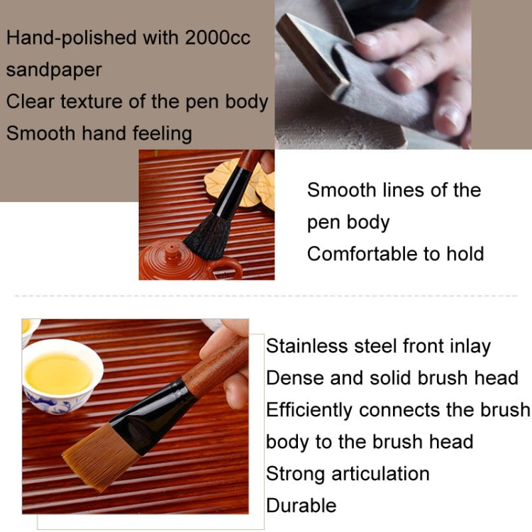 KAMJOVE Tea Tray Cleaning Brush Solid Wooden Tea Tools Brush, Style: A - Cleaning Tools by KAMJOVE | Online Shopping UK | buy2fix