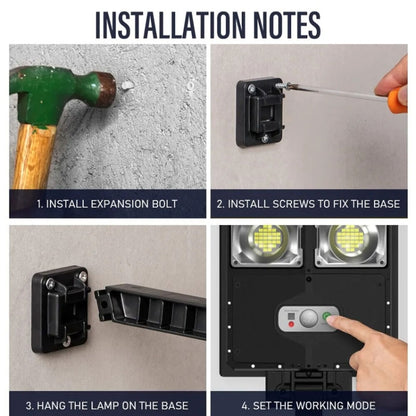 E-SMARTER W776B LED Solar Garden Light Sensing Lamp With Remote Control - Solar Lights by E-SMARTER | Online Shopping UK | buy2fix