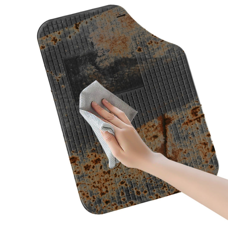 4pcs/Set Car PVC Anti-slip Waterproof Durable Floor Mats(Square) - Floor Mats by buy2fix | Online Shopping UK | buy2fix