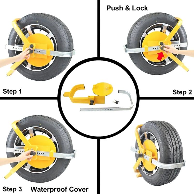 Car Anti-theft Lock SUV Wheel Three-prong Lock With Suction Cup, Style: Ordinary - Others by buy2fix | Online Shopping UK | buy2fix