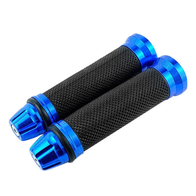 1pair 22mm Motorcycle Universal Handlebar Rubber Cover Oiler CNC Modified Handlebar Grips(Blue) - Grips by buy2fix | Online Shopping UK | buy2fix