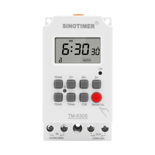 SINOTIMER TM630S-4 12V 30A Timer Switch 1 Second Interval Weekly Programmable Time Relay - Switch by SINOTIMER | Online Shopping UK | buy2fix