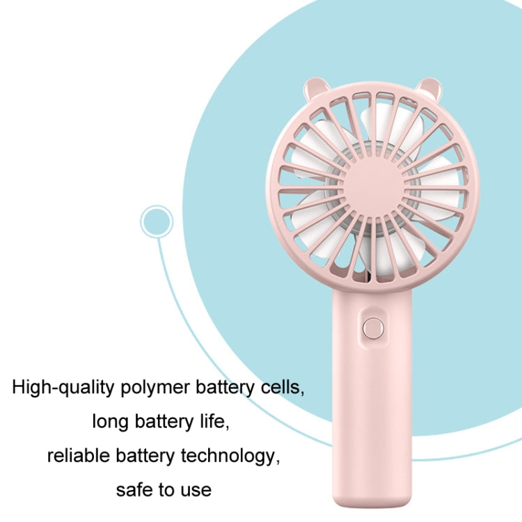 Mini USB Handheld Fan Rechargeable Portable Desktop Phone Holder(White) - Electric Fans by buy2fix | Online Shopping UK | buy2fix