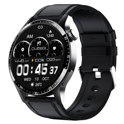 F207 Smart Watch 1.35-Inch Narrow Edge Screen Supports Bluetooth Calls / 24H Health Monitoring / 150+ Sports Modes, Color: Black Leather - Smart Watches by buy2fix | Online Shopping UK | buy2fix