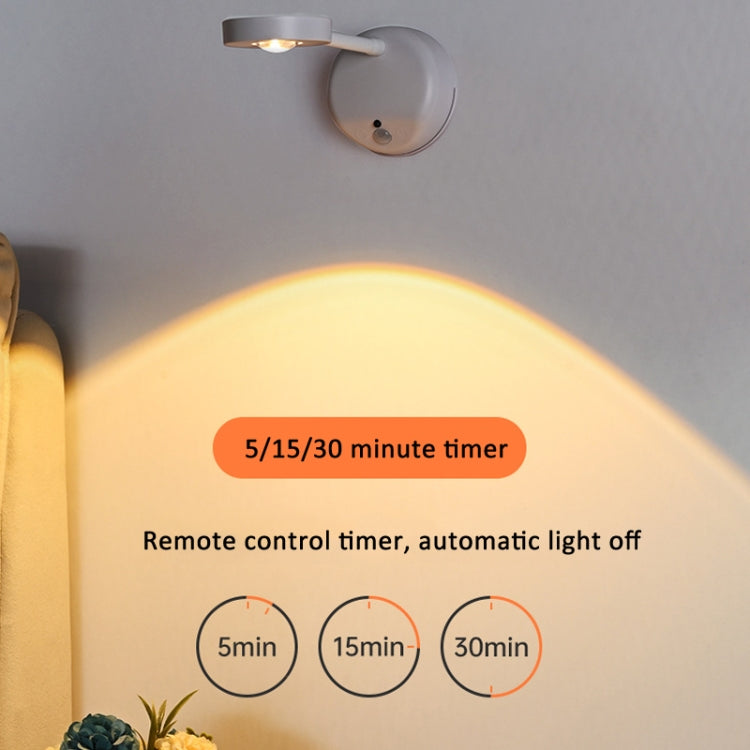 Rechargeable LED Motion Sensor Wireless Spotlight With Remote Control 1200mAH White - Sensor LED Lights by buy2fix | Online Shopping UK | buy2fix