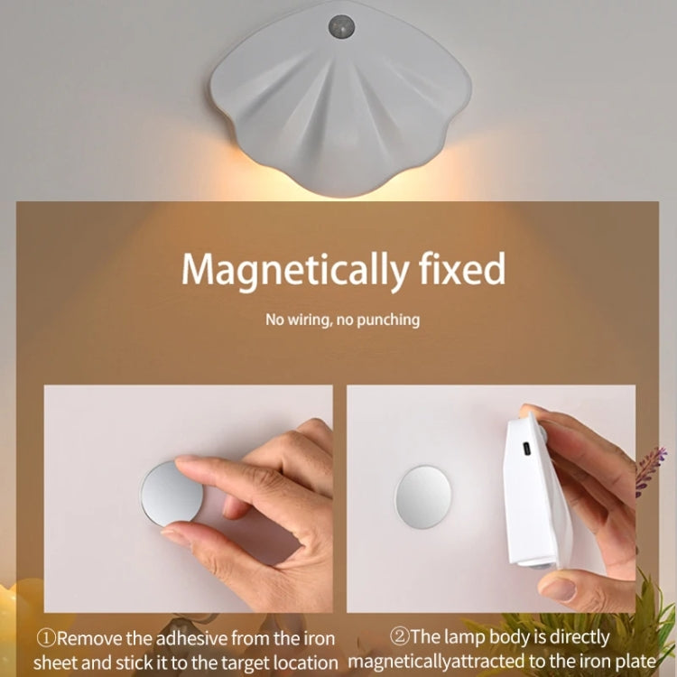 Magnetic Motion Sensor Wall Lamp Rechargeable LED House Number Light SE Version 500mAh(White) - Sensor LED Lights by buy2fix | Online Shopping UK | buy2fix