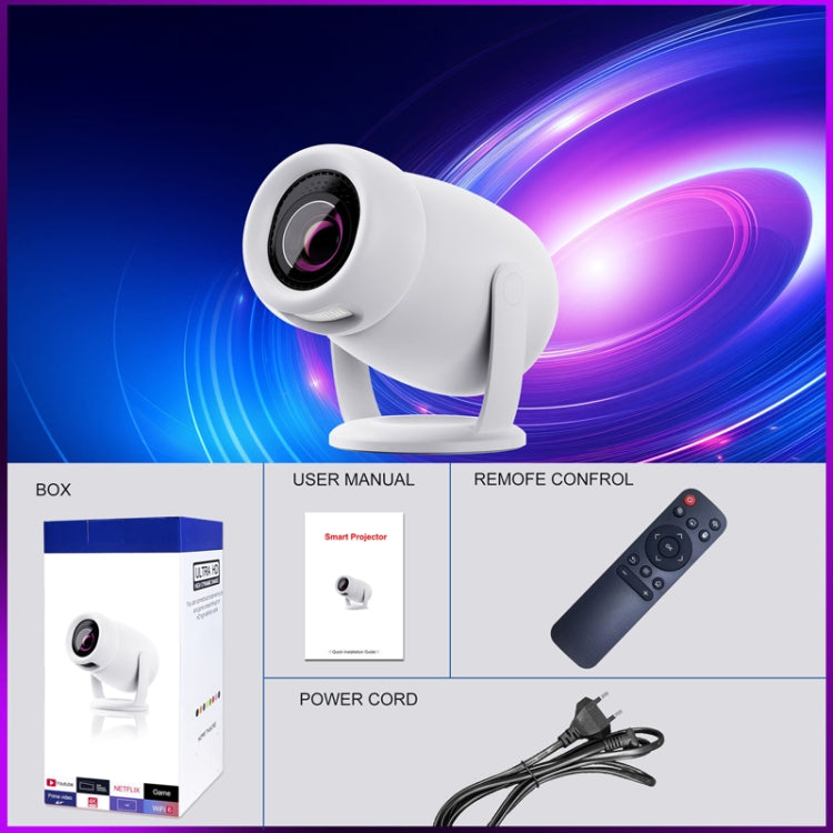 HY400 Android 12.0 System Intelligent Projector Portable Family Projector AU Plug - Mini Projector by buy2fix | Online Shopping UK | buy2fix