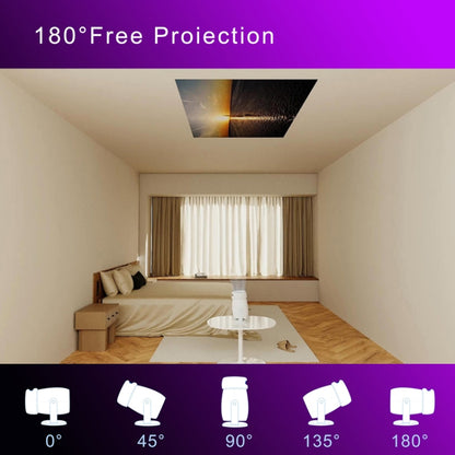 HY400 Android 12.0 System Intelligent Projector Portable Family Projector US Plug - Mini Projector by buy2fix | Online Shopping UK | buy2fix