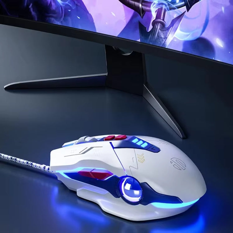 Inphic W9P Glowing Computer Gaming Wired Mouse(Silent Version) - Wired Mice by Inphic | Online Shopping UK | buy2fix