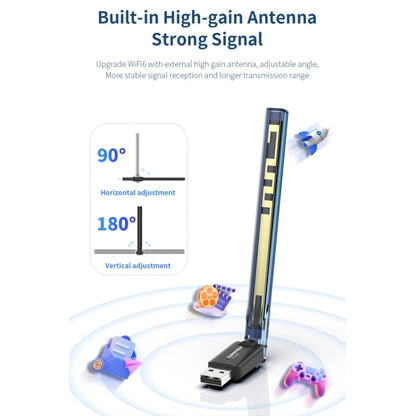 COMFAST CF-940F  300Mbps WiFi6 USB Adapter 2.4GHz WiFi Antena Wireless Network Card - USB Network Adapter by COMFAST | Online Shopping UK | buy2fix