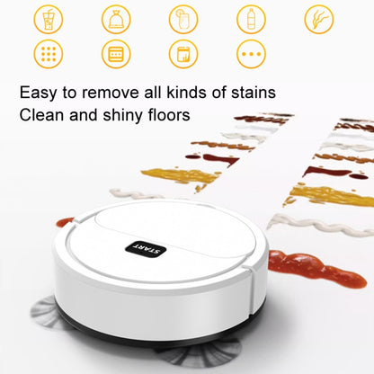 Automatic Mini Sweeping Robot Mopping Sweeping Suction 3 In 1 Cleaning Machine, Color: White Battery - Robot Vacuum Cleaner by buy2fix | Online Shopping UK | buy2fix