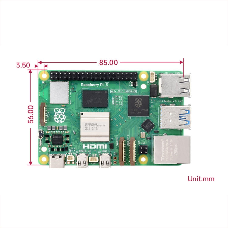 Waveshare For Raspberry Pi 5 2.4GHz Quad-Core BCM2712 Processor Development Board, Spec: 4GB - Raspberry Pi Accessories by Waveshare | Online Shopping UK | buy2fix