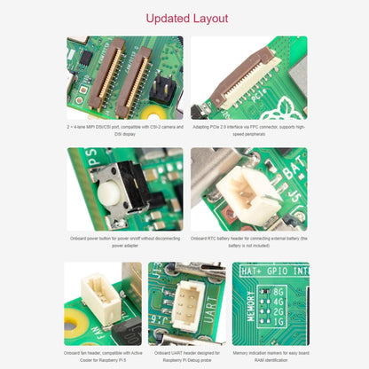 Waveshare For Raspberry Pi 5 2.4GHz Quad-Core BCM2712 Processor Development Board, Spec: 2GB - Raspberry Pi Accessories by Waveshare | Online Shopping UK | buy2fix