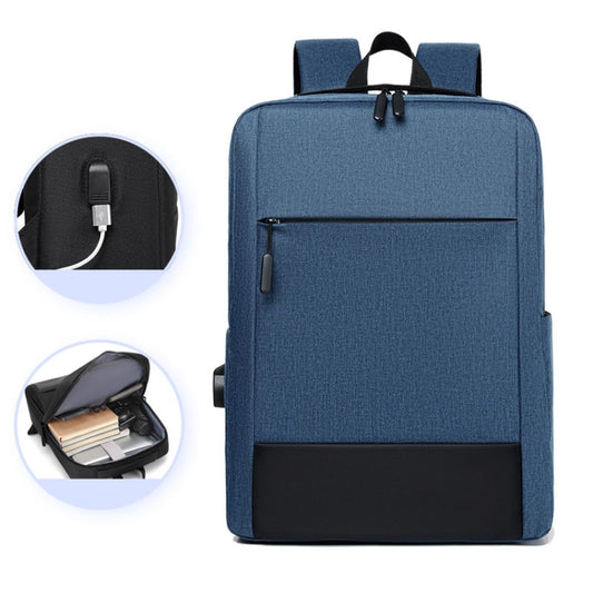 Large-capacity Travel Business Waterproof Laptop Backpack(Blue) - Backpack by buy2fix | Online Shopping UK | buy2fix