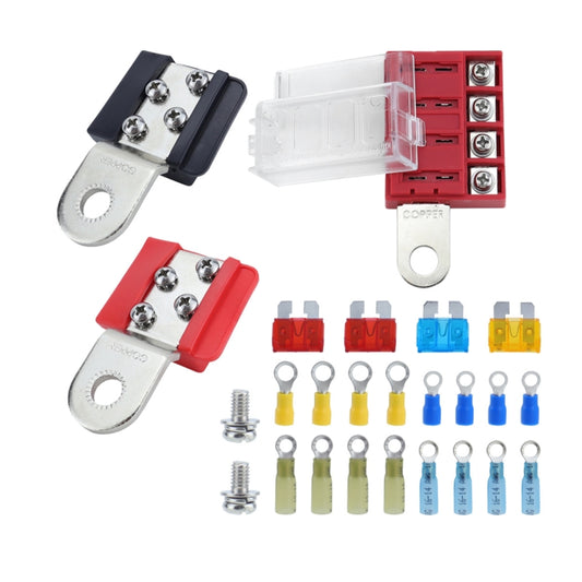 4-way RV Yacht Flame Retardant Waterproof Battery Terminal Fuse Block(One) - Fuse by buy2fix | Online Shopping UK | buy2fix