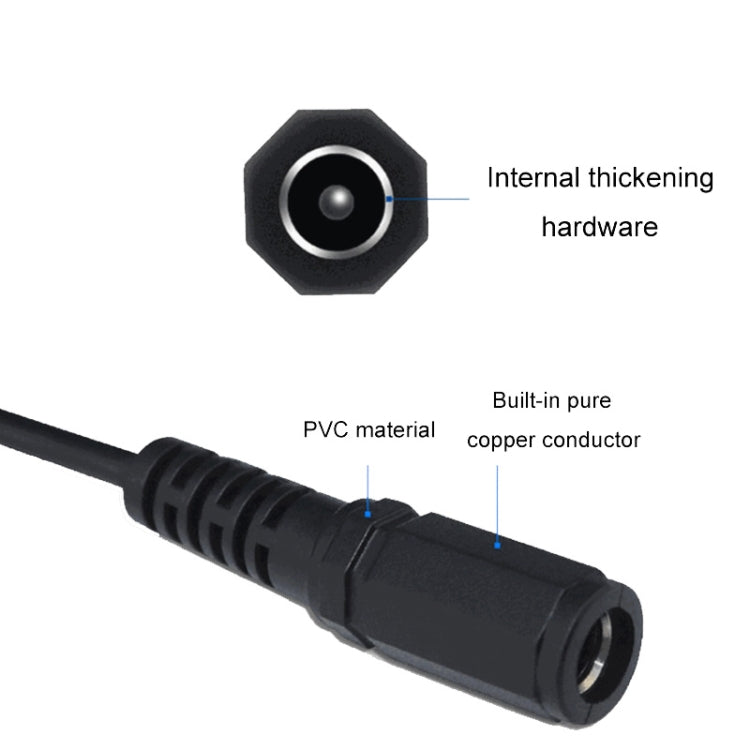 2pcs DC 5.5 X 2.1mm Female To XH2.54 Terminal Motherboard Connection Cable(B3-28) - Power Cord by buy2fix | Online Shopping UK | buy2fix