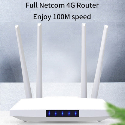 4G Wireless SIM Card Router 4G Hotspot Sharing Mobile CPE Full Netcom, EU Plug(白色) - Wireless Routers by buy2fix | Online Shopping UK | buy2fix