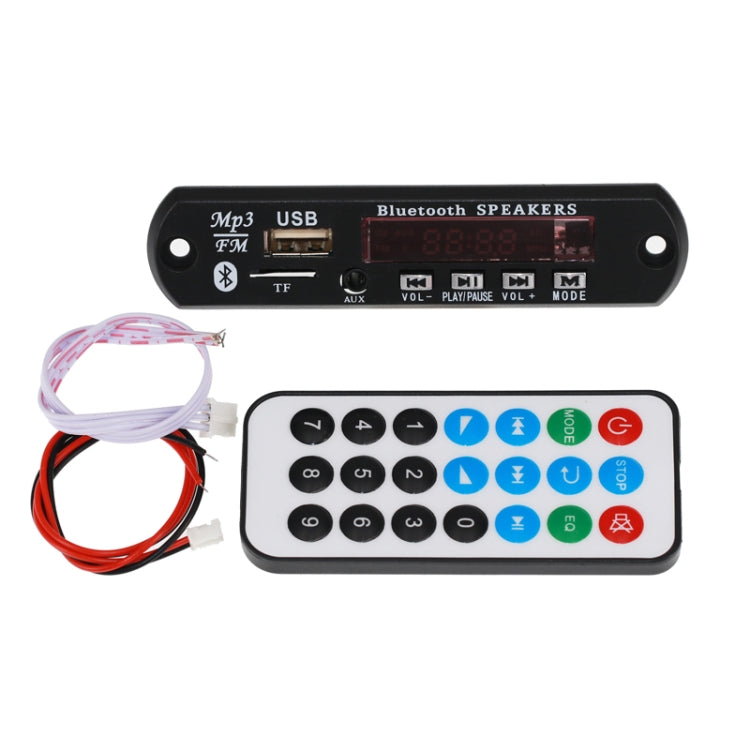 12V Car MP3 Bluetooth 5.0 Audio Receiver Module FM Radio Motherboard Audio Lossless Decoder Board - Breadboard / Amplifier Board by buy2fix | Online Shopping UK | buy2fix