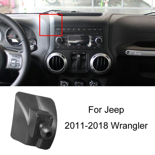 For Jeep Car Special Mobile Phone Navigation Bracket Base, Model: 11-18 Wrangler - Special Car Holders by buy2fix | Online Shopping UK | buy2fix