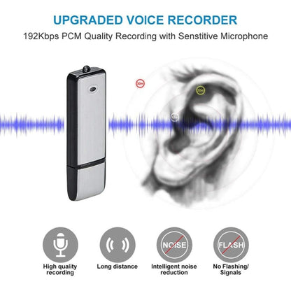 SK858 16GB Rechargeable Portable U-Disk Meeting Voice Recorder (Black) - U-Disk Recorder by buy2fix | Online Shopping UK | buy2fix