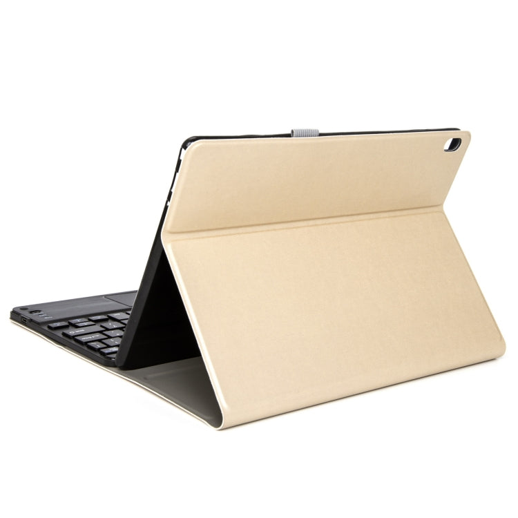 M10-C 2 in 1 Removable Bluetooth Keyboard + Leather Tablet Case with Touchpad & Holder for Lenovo Tab M10 TB-X505X (Gold) - Lenovo Keyboard by buy2fix | Online Shopping UK | buy2fix