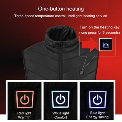 USB Heated Smart Constant Temperature Hooded Warm Coat for Men and Women (Color:Red Size:XXXXL) - Down Jackets by buy2fix | Online Shopping UK | buy2fix