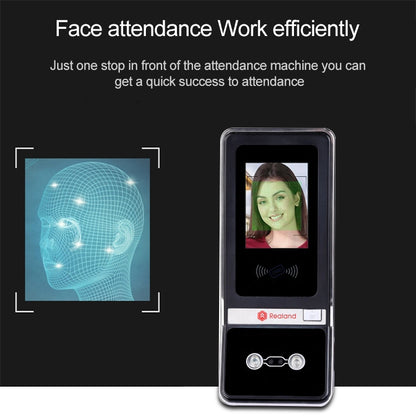 Realand M515 2.8 inch Capacitive Touch LCD Screen Face Fingerprint Time Attendance Machine - Security by Realand | Online Shopping UK | buy2fix