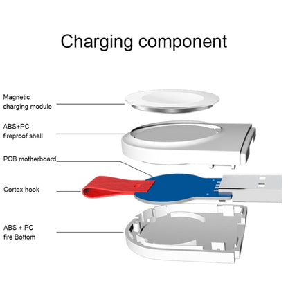 A3 Universal Portable Qi Standard Magnetic Wireless Charger for Apple Watch Series 4 & 3 & 2 & 1 - Others by buy2fix | Online Shopping UK | buy2fix