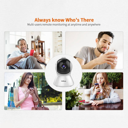 SriHome SH025 2.0 Million Pixels 1080P HD AI Auto-tracking IP Camera, Support Two Way Audio / Motion Tracking / Humanoid Detection / Night Vision / TF Card, AU Plug - Security by SriHome | Online Shopping UK | buy2fix