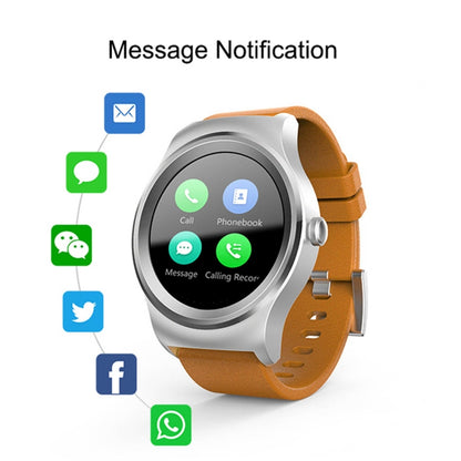 SMA-Round 1.28 inch Color Touch Screen Bluetooth Steel Strap Smart Watch, Waterproof, Support Voice Control / Heart Rate Monitor / Sleep Monitor / Bluetooth Camera, Compatible with Android and iOS System - Smart Wear by buy2fix | Online Shopping UK | buy2fix