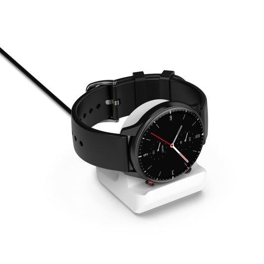 For Amazfit T-Rex 2 Smartwatch Silicone Charging Bracket (White) - Smart Wear by buy2fix | Online Shopping UK | buy2fix