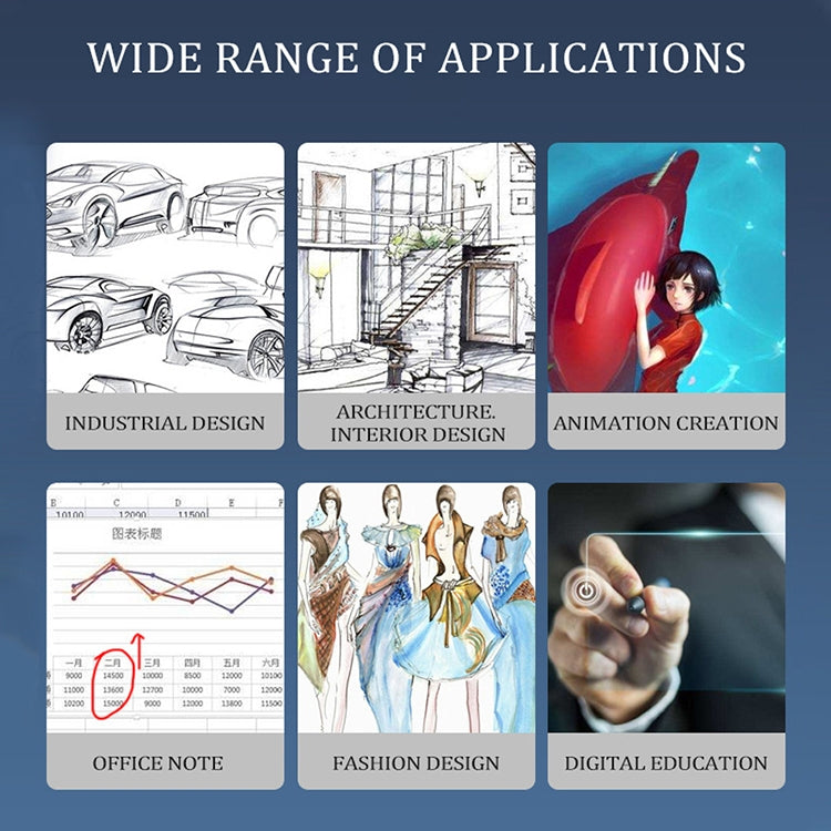 10Moons T503 Drawing Tablet Can Be Connected to mobile Phone Tablet with 8192 Passive Pen(White) -  by 10Moons | Online Shopping UK | buy2fix