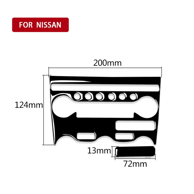 For Nissan 370Z Z34 2009- 2 in 1 Car AC Adjustment Panel Decorative Sticker, Left and Right Drive Universal (Black) - In Car by buy2fix | Online Shopping UK | buy2fix