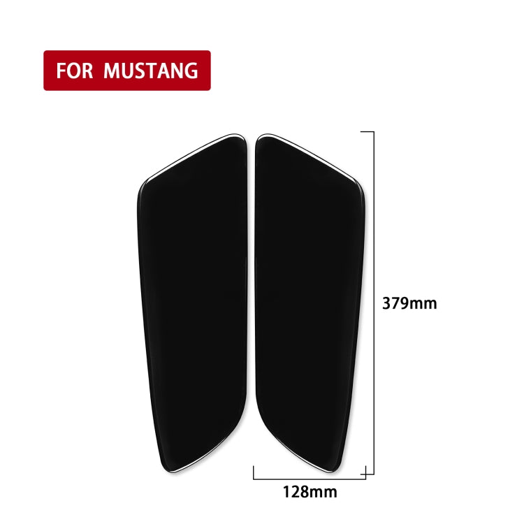 For Ford Mustang 2015-2020 Car Rear Door Panel Decorative Sticker, Left and Right Drive Universal (Black) - In Car by buy2fix | Online Shopping UK | buy2fix