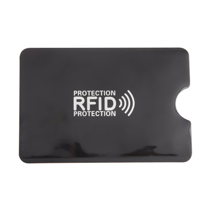 100pcs Aluminum Foil RFID Blocking Credit Card ID Bank Card Case, Size: 9 x 6.3cm (Black) - Antimagnetic RFID Package by buy2fix | Online Shopping UK | buy2fix