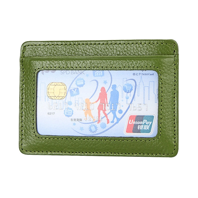 KB37 Antimagnetic RFID Litchi Texture Leather Card Holder Wallet Billfold for Men and Women (Green) - Antimagnetic RFID Package by buy2fix | Online Shopping UK | buy2fix