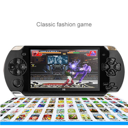 X6 4.3 inch Screen Retro Portable Game Console with 3MP Camera, Built-in 10000 Games, Supports E-book / Recording / Music Playing / Video Playing(Black) - Pocket Console by buy2fix | Online Shopping UK | buy2fix