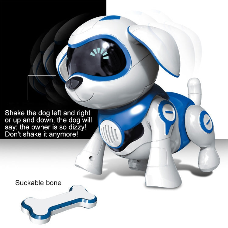 USB Charging Smart Touch Sensing Machine Dog Children Electric Toys, Supports Walking & Gnawing Bones & Lights & Music(Blue) - Music Toys by buy2fix | Online Shopping UK | buy2fix