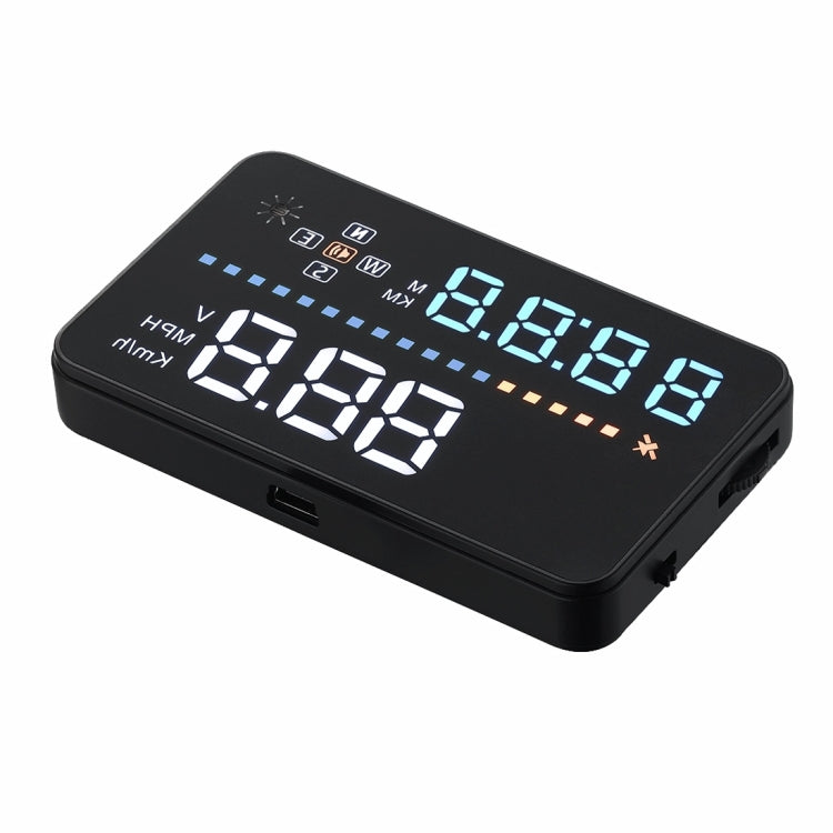 A3 3.5 inch Car GPS HUD / OBD Vehicle-mounted Gator Automotive Head Up Display Security System with Multi-color LED, Support Car Speed & Local Real Time & Driving Direction / Distance / Time & Voltage ... Sensor, Mile Switching, Over Speed Alarm Functions - Head Up Display System by buy2fix | Online Shopping UK | buy2fix